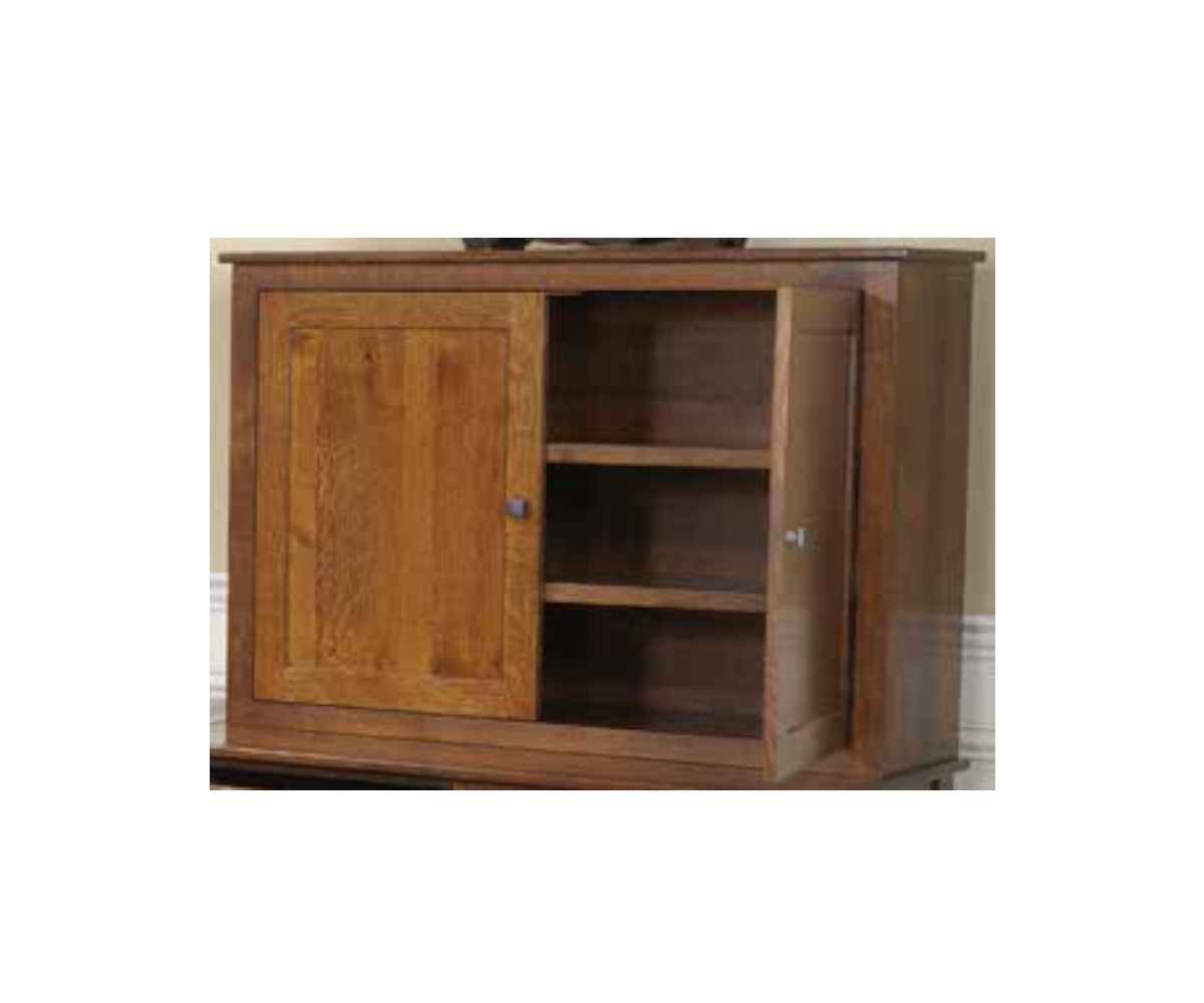 Clark Mission Modular 48" Credenza With Hutch - Image 2