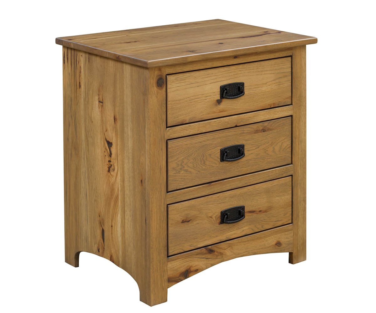 Mission 3 Drawer Nightstand
