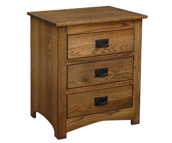 Mission 3 Drawer Nightstand with Slideout Top