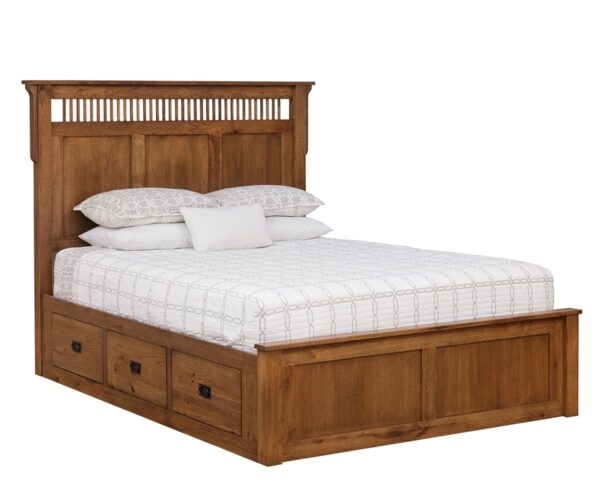 Deluxe Mission 6-Drawer Platform Bed