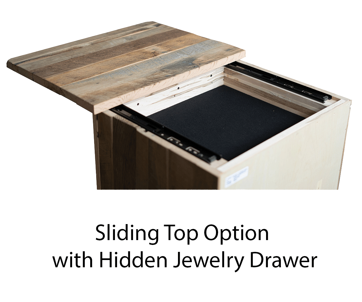 Reclaimed Post Mission 2 Door Nightstand - Image 3