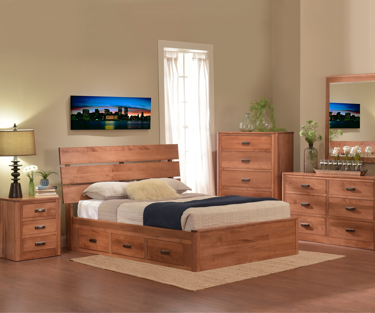 Galaxy Slat Platform Bed with Drawers - Image 5