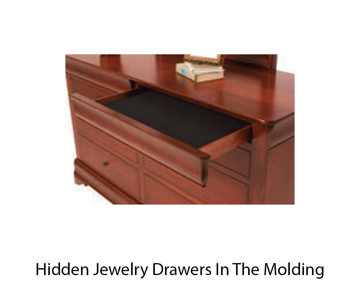 Louis Phillipe 2 Drawer Nightstand - Image 2