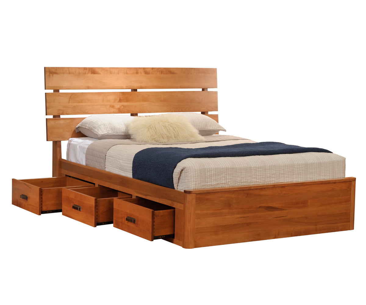 Galaxy Slat Platform Bed with Drawers - Image 4