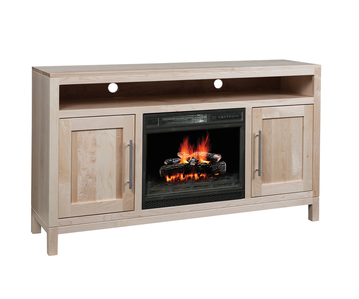 Vienna TV Stand with Fireplace