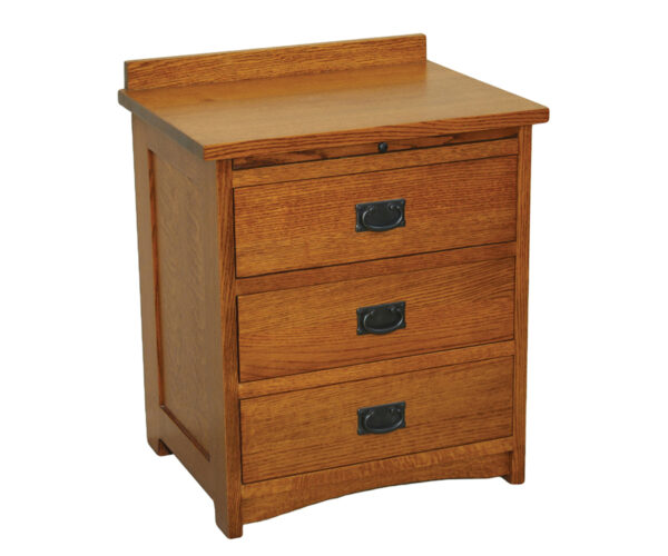 American Mission 3-Drawer Nightstand with Pullout