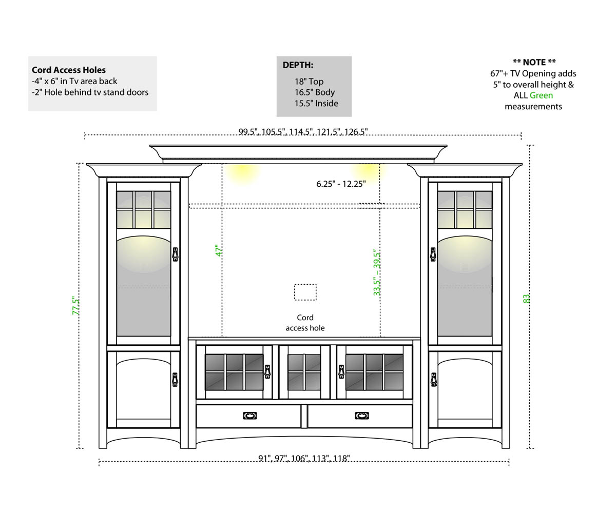 Winchester Bridge Wall Unit - Image 2