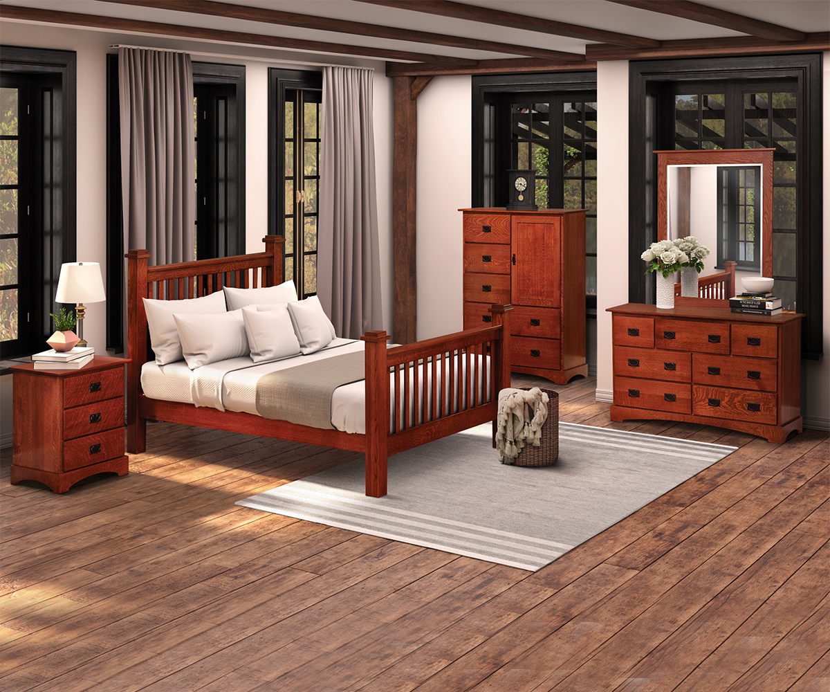 Old English Mission 66" High Dresser - Image 4