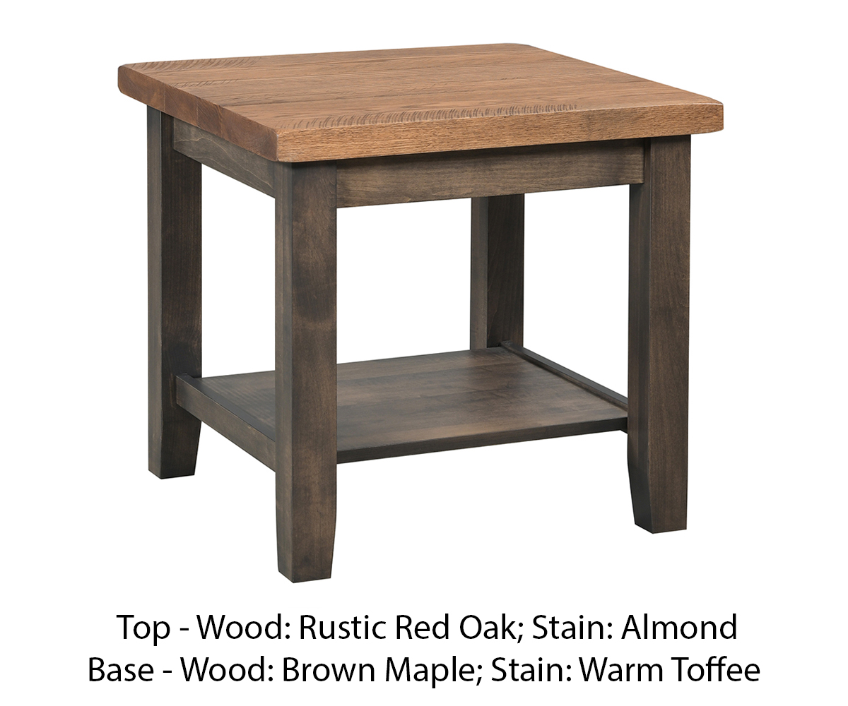 Plank Contemporary End Table - 26"W - Image 2