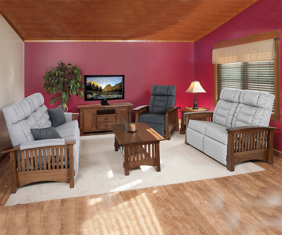 Craftsman Mission Wallhugger Recliner - Image 4