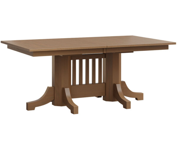 Mission Double Pedestal Table