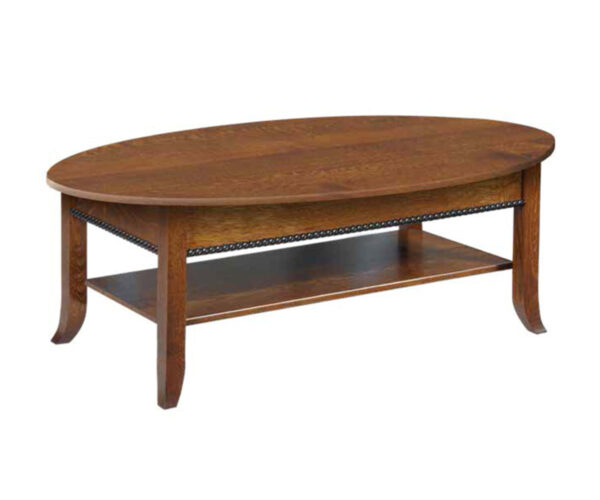 Cranberry Oval Coffee Table