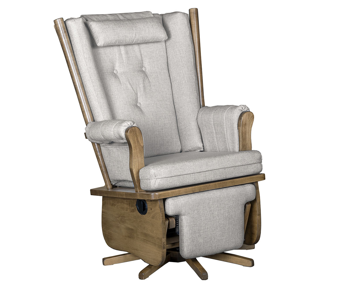 Smooth 4 Post Highback Swivel Glider - Image 3