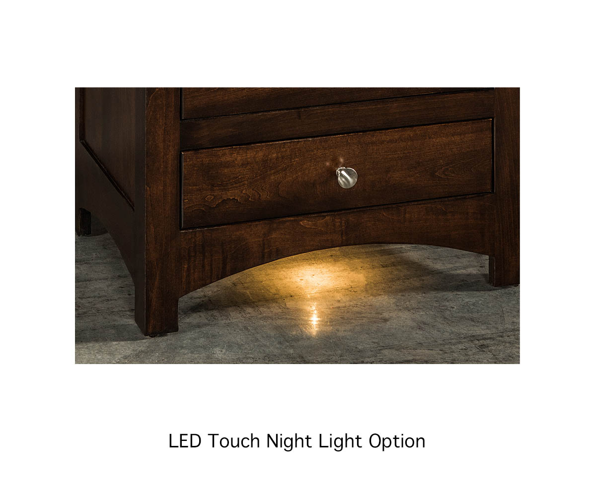 Dovetail 1 Drawer 1 Door Nightstand - Image 3